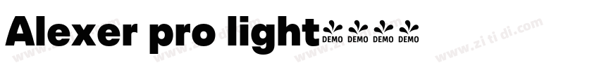 Alexer pro light字体转换